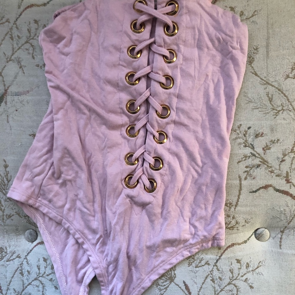 One piece light pink onesie top